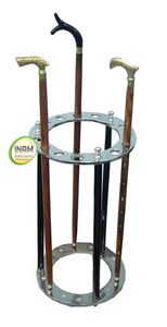 Extreme quality Beautiful and Decorative handmade wooden <b>Walking</b> <b>stick</b> stand made of aluminium and iron - Product Image 2
