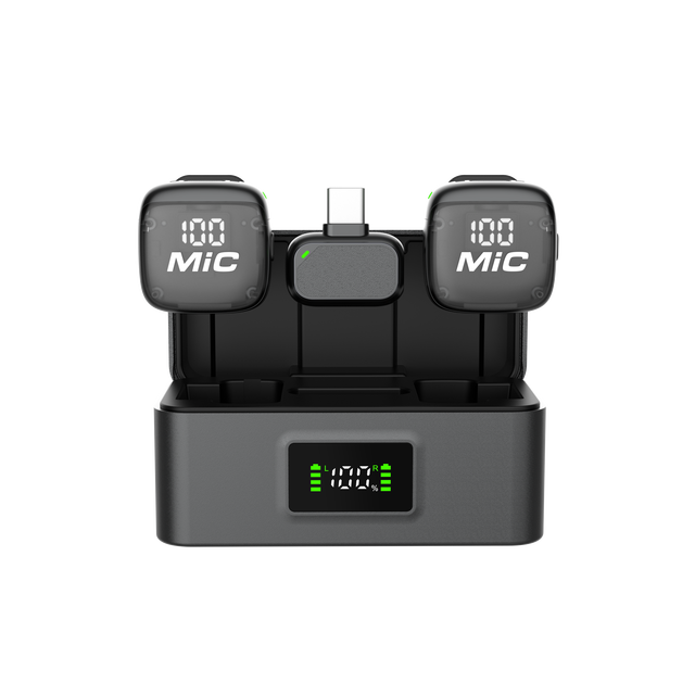 MIC3 Professional Grade Condenser Wireless Microphone C 2.4G Noise Cancelling Studio Quality Sound Crystal Clear Audio Music
