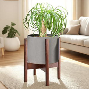 Soporte de esquina ajustable para plantas, soporte extensible para maceta de madera para el hogar, oficina, jardín, exterior, uso de plantas y suelo - Product Image 3