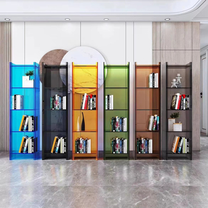 Customizable Designed <b>Plastic</b> Standing Storage Shelf Office Sets Kid Bookcase Acrylic Bookshelf - Product Image 2
