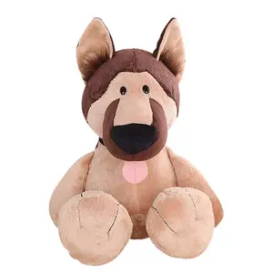 Custom Realistic dog Toy Wolf Plush Toys Stuffed Wild Animal for Kids Gift stuffed Wolf Toys