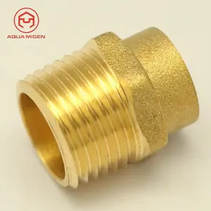 Factory Outlet Brass End Feed And Thread Fitting For Plumbing