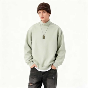 TKAN195D Manufacturer Wholesale Custom Embroidered Silk Screen Printed 100% Cotton Vintage O-Neck Oversize Casual <b>Pullover</b> - Product Image 1