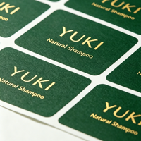 Autocollants personnalisés en feuille d'or, étanches, écologiques, en PVC de qualité supérieure, OEM ODM, pour flacons de soins de la peau et produits de soins quotidiens