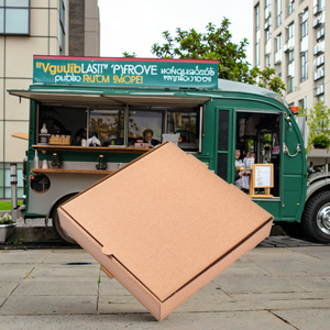 Carton de restauration ondulé par Clay <span class=keywords><strong>King</strong></span>, matériaux recyclés, impression 1 couleur, expédition pour pizza à emporter, pour les industries alimentaires - Product Image 6