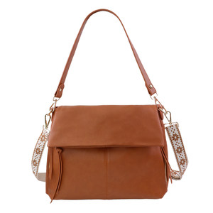 Sac à bandoulière de voyage en cuir PU pour femmes, design durable avec fermeture éclair, sac à main quotidien - Product Image 4