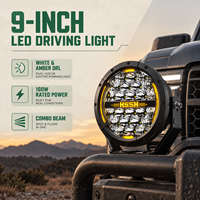 Feux de route LED HSSH 9 pouces 160W, faisceau combiné Osram rond blanc, feux de route pour camion, SUV, Jeep 4x4