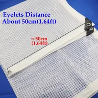 Bâche en PE renforcée à mailles transparentes de 0,35 mm, imperméable, résistante à l'abrasion, pour couvrir les plantes, la terrasse, le balcon, les auvents