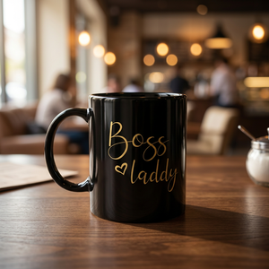 แก้วกาแฟเซรามิกสีดำ แก้วชาเซรามิกพิมพ์ลาย แก้วเซรามิกมีลายพิมพ์ ชาดำ กาแฟ - Product Image 2