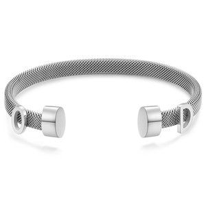 Bracelets ouverts en fil de câble d'acier inoxydable pour femmes, or, argent, bleu, origine Yiwu, bijoux cadeaux - Product Image 2