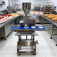 Machine de remplissage automatique quantitative en acier inoxydable ZD2OOE-A, équipement pour l'industrie alimentaire, pour la superposition de gâteaux et le détail de la surface