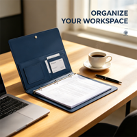 Carpeta de Archivo Transparente de Plástico A4 Personalizada, Bolsa de Transporte para Archivos, Protector de Hojas en Forma de L