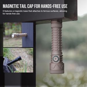 Linterna Láser Blanca de Largo Alcance con Base Magnética <span class=keywords><strong>EL21</strong></span> de Aleación de Aluminio, Zoom de 1300 Metros, Resistente al Agua IP66 para Acampar al Aire Libre - Product Image 4