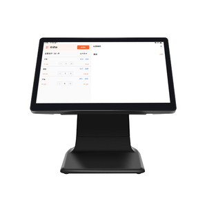 Android/WIN POS 15.6 + 10.1 inci layar ganda sentuh All-in-One POS untuk restoran pembayaran mesin kasir - Product Image 4