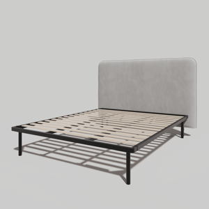 <span class=keywords><strong>Sommier</strong></span> de lit modulaire en métal avec tête de lit, lit plateforme 3-en-1 personnalisable, lit en fer antirouille pour projets hôteliers et e-commerce. - Product Image 3