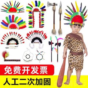 Coiffe en plumes indiennes pour enfants et adultes, accessoire de costume pour spectacle sur scène - Product Image 5