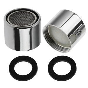 Adaptateur de robinet de cuisine en laiton chromé 18 mm NPT à filetage fin, économiseur d'eau, avec aérateur de robinet - Product Image 2