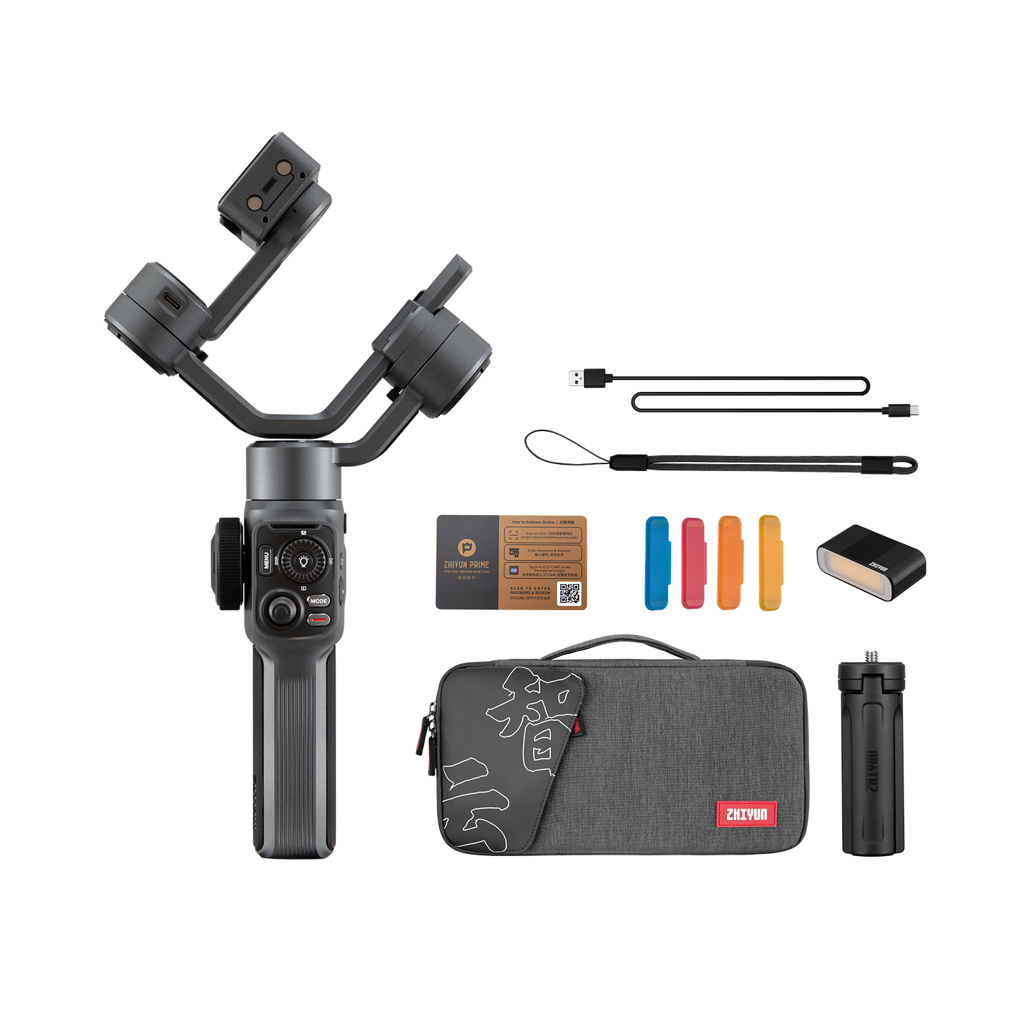 ZHIYUN Smooth 5 мобильный телефон Ручной Стабилизатор 3 оси телефон Gimbal ZHIYUN Smooth 5 для iPhone 13 PRO Samsung Huawei Xiaomi