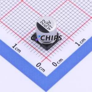Condensador Electrolítico de Aluminio SMD VT226M063E7GRR0NB1VP0, D6.3xL7.7mm 22uF 20% 63V 1000hrs-105 ℃ - Product Image 1