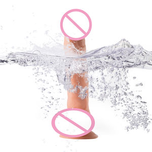 Güçlü vantuz ile büyük kalın yapay penis, vajinal g-spot ve Anal oyun yapay penis için kavisli şaft ve top ile esnek horoz - Product Image 4