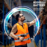 Escáner de Código de Barras Láser Android Portátil y Resistente Leapfuture, PDA Recargable de 9000 mAh, 4G 5G, Colector de Datos QR para Inventario Inteligente