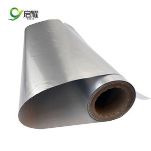 Matériau d'isolation ignifuge <span class=keywords><strong>de</strong></span> classe A, tissu en <span class=keywords><strong>fibre</strong></span> <span class=keywords><strong>de</strong></span> <span class=keywords><strong>verre</strong></span> laminé d'aluminium pour l'isolation des bâtiments ou des équipements - Product Image 2