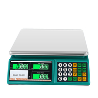 Báscula Electrónica Comercial FOREVER SCALES para Venta al por Menor con Cálculo de Precio 40kg 2g Balanza Digital