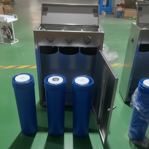 Sistema de Filtro de Agua para Toda <span class=keywords><strong>la</strong></span> Casa BLK-3116 Australia de 4.5'' x 20'' de 3 Etapas con Bomba Personalizada y Tanque de Presión, Venta al por Mayor - Product Image 4