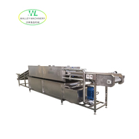Industriële multifunctionele roestvrijstalen groente- en fruitwasmachine met motorpomp voor het reinigen van sojabonen, maïs en noten (aanbieding)