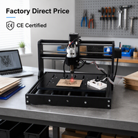 Routeur CNC de bureau 2-en-1 3020 Pro avec mini-graveur laser à diode pour petites entreprises et ateliers de créateurs