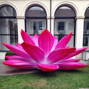 รูปปั้นดอกบัวเป่าลมขนาดยักษ์<span class=keywords><strong>เปิด</strong></span>และปิดเคลื่อนย้ายได้สำหรับสระว่ายน้ำ - Product Image 3