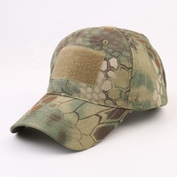 Casquette tactique en tissu imperméable à côtes T/C pour hommes Casquette Sports de plein air 6 panneaux Casquettes de baseball camouflage de service Chapeaux