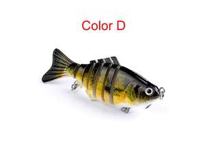 Señuelo <span class=keywords><strong>de</strong></span> Pesca <span class=keywords><strong>de</strong></span> 10cm, 15,5g, ojos 3D, 6 segmentos, señuelo duro realista, Crankbait, Wobblers <span class=keywords><strong>de</strong></span> hundimiento, 2 anzuelos, cebos <span class=keywords><strong>de</strong></span> Pesca - Product Image 5