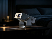 Proyektor LCD 6000 Lumens 300 ANSI 1080P Fokus Otomatis Koreksi Keystone WiFi 5G Android 12 BT5.1 Home Theater Luar Ruangan