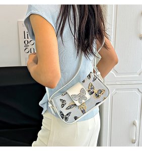 Nueva ropa interior de verano de moda dulce Popular patrón de mariposa hombro pequeño bolso cuadrado para damas niñas - Product Image 3