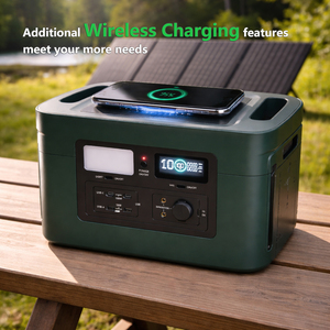 1200W 1024Wh Portable <b>Solar</b> <b>Panel</b> <b>Generator</b> Rechargeable Station LiFePO4 Battery Pure Sine Wave LED Emergency Light Qi Wireless - Product Image 5