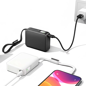 포켓 미니 10000mAh 전원 은행 22.5W 고속 충전 내장 타입 C 랜야드 케이블 LED 디스플레이 휴대용 충전기 배터리 팩 - Product Image 5