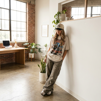 Topi Baseball Dua Warna Custom Khaki Crown Black Brim Green Underbill Filetti Studios Bordir 6 Panel Terstruktur