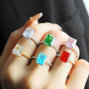 Meilleur Choix : Bague de Mariage et Fiançailles en Argent S925 avec Diamants et Zirconiums 8A pour Femme – Bijou de Mode Raffiné - Product Image 1