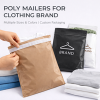 Sacs d'expédition en polyéthylène avec logo personnalisé, enveloppes d'expédition en plastique, plusieurs tailles et couleurs, emballage personnalisé pour les marques de vêtements