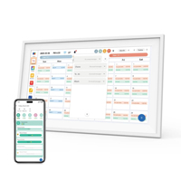 Calendario Electrónico y Tabla de Tareas con Pantalla Táctil IPS HD de 15.6 Pulgadas, WiFi 6, USB, Bluetooth, Calendario Familiar Inteligente para Montar en la Pared