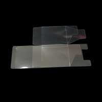 Boîte d'emballage en PET pliable transparente, épaisseur 0,35 mm, modèle OEM personnalisable, provenant de l'usine du Guangdong, pour l'emballage de cadeaux et de jouets