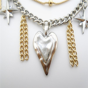 Высококачественное модное унисекс позолоченное ожерелье из латуни и цинкового сплава - Product Image 4