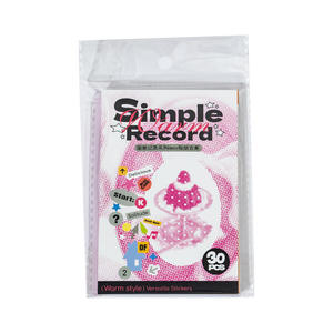 Serie Simple Notes, Planificador Estilo Coreano en Inglés, Materiales de Decoración Navideña, Collages Autoadhesivos Brillantes, 30 Hojas - Product Image 3