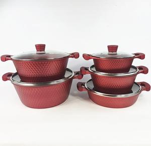 Juego de Utensilios de Cocina <span class=keywords><strong>Huochu</strong></span>, <span class=keywords><strong>Ollas</strong></span> Antiadherentes, 10 Piezas - Product Image 2