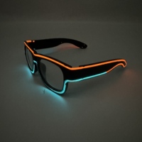 Gafas LED |   Luz LED de Doble Color Recargable por USB, Multicolor y Multifunción, Ultra Brillante, de Plástico, para San Valentín, Cumpleaños, Pascua