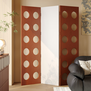 Chinese-style Wooden Folding Screen Solid-wood Carved Multifunctional <strong>Room</strong> <strong>Divider</strong> Dining <strong>Rooms</strong> Decorative Backdrop Panel - Product Image 3