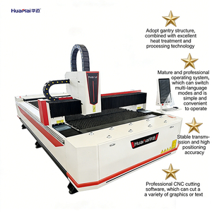 เครื่องตัดไฟเบอร์เลเซอร์ CNC ความแม่นยำสูง หัวตัดซูมอัตโนมัติ 3 แกน รองรับรูปแบบ DWG/AI/BMP สำหรับแผ่นโลหะ - Product Image 1