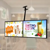 Slim LED Light Box for Restaurant Menu Display in Fast Food Cafe Advertising