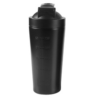 Bouteille shaker double couche en acier inoxydable 304 avec boule de mélange intégrée pour poudre de protéines 500ml 750ml